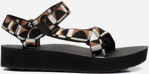 Teva Midform Universal Sandalen zwart Textiel Dames