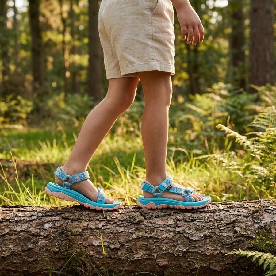 Teva T HURRICANE XLT JR Unisex Sandalen Blauw
