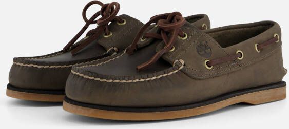 Timberland Classic Boat Instappers grijs Leer