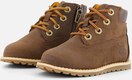 Bruin Tinten Pokey Pine 6in Boot Kids Veterboots Laarzen Met Veters Bruin