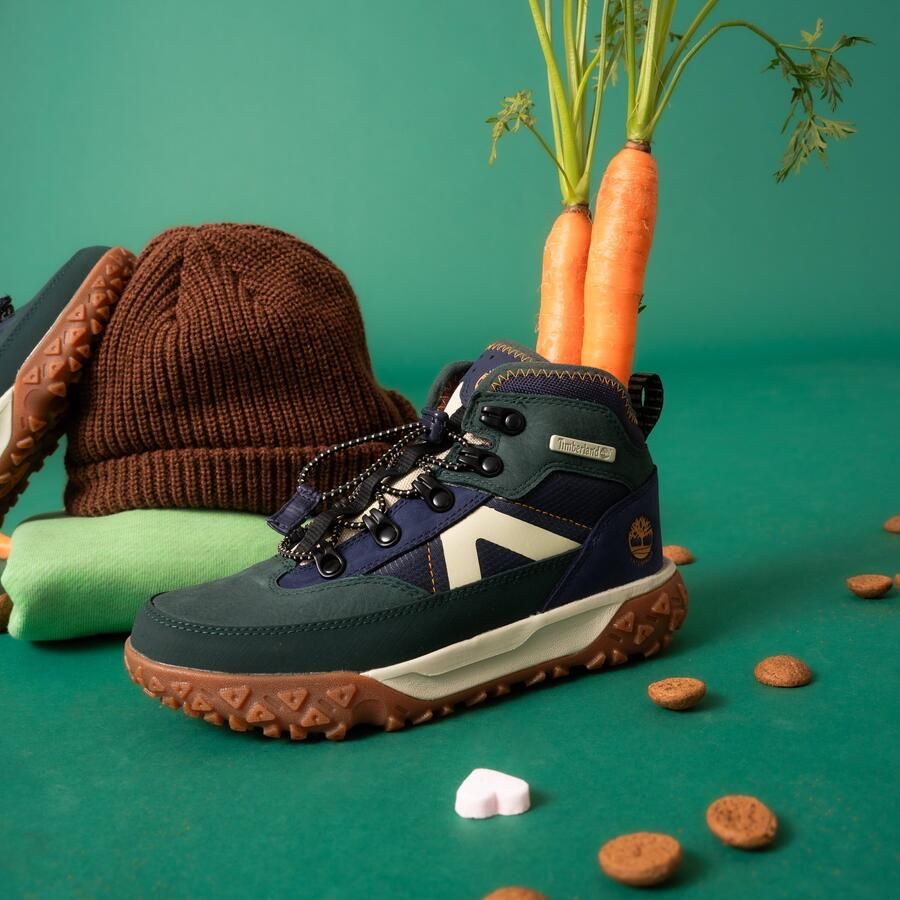 Timberland Youth's Greenstride Motion 6 Mid Bungee WP Boot Vrijetijdsschoenen blauw - Foto 2