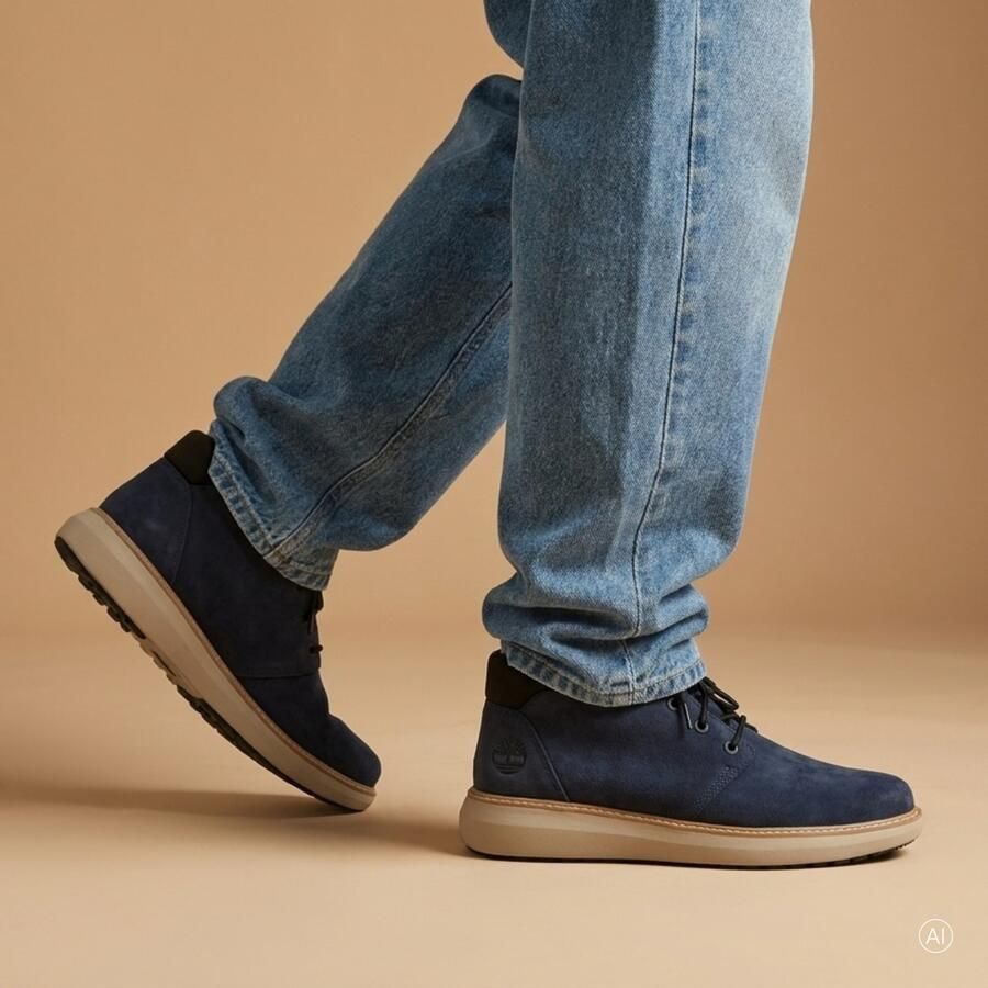 Timberland Hudson road mid veterboots blauw