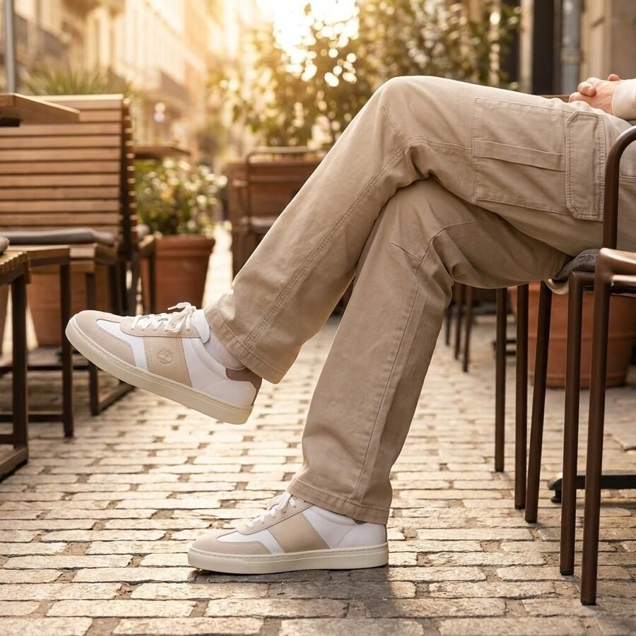 Timberland Lisbon Street Sneakers wit Leer - Foto 2