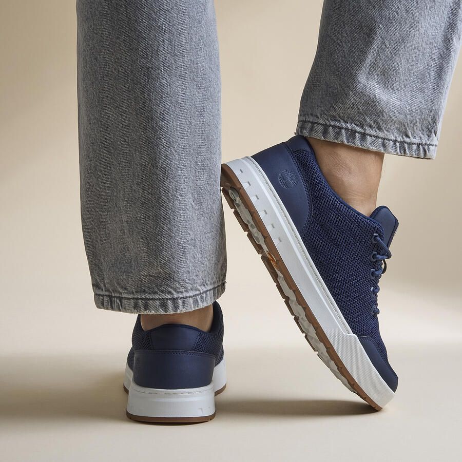 TIMBERLAND Lage Sneakers Heren Maple Grove Knit Maat: 41 Materiaal: Textiel Kleur: Blauw - Foto 4