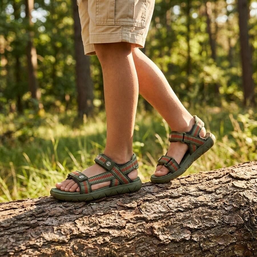 Timberland Perkins Row Webbing Sandalen groen