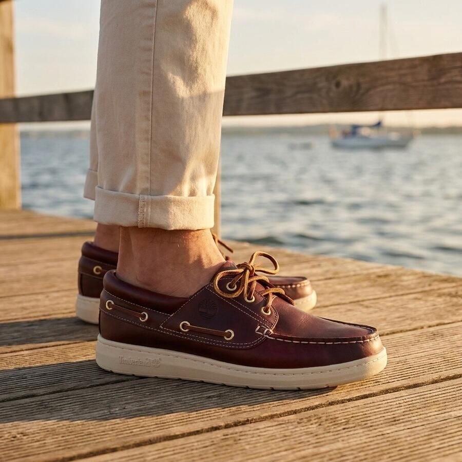 Timberland Bootschoenen PORTOFINO PIER BOAT SHOE van premium -leer - Foto 8