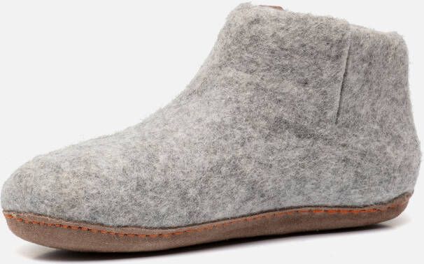 Tofvel Mula Wolvilt Sloffen Marbled Light Grey Grijs Wolvilt TF100042 - Foto 4