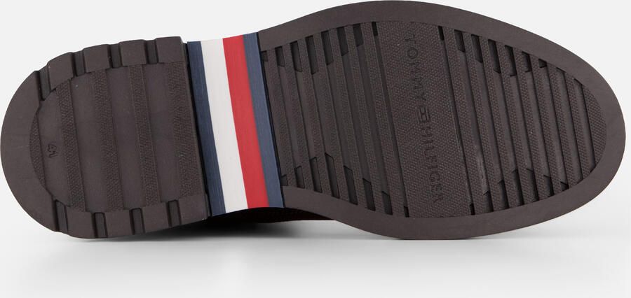 Tommy Hilfiger suède chelsea boots met profielzool bruin - Foto 9