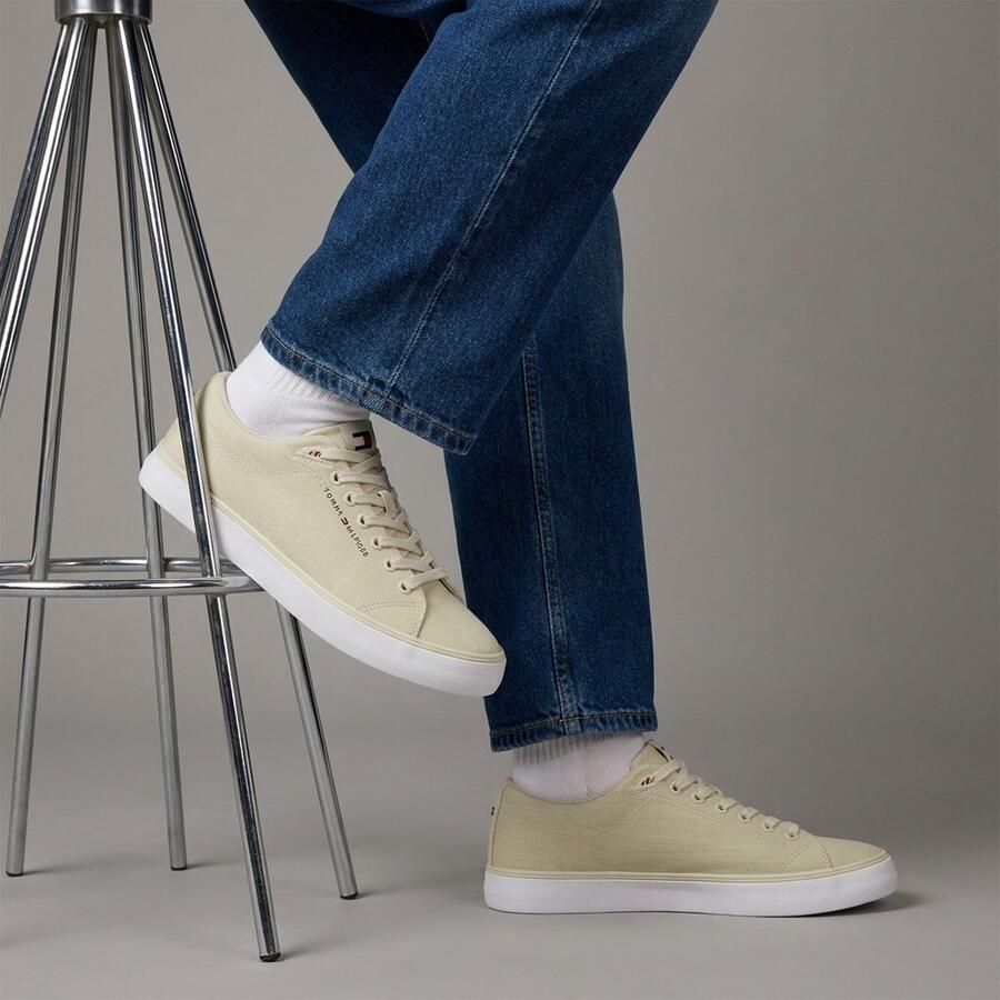 Tommy Hilfiger Sneakers van puur katoen met gestikt logo