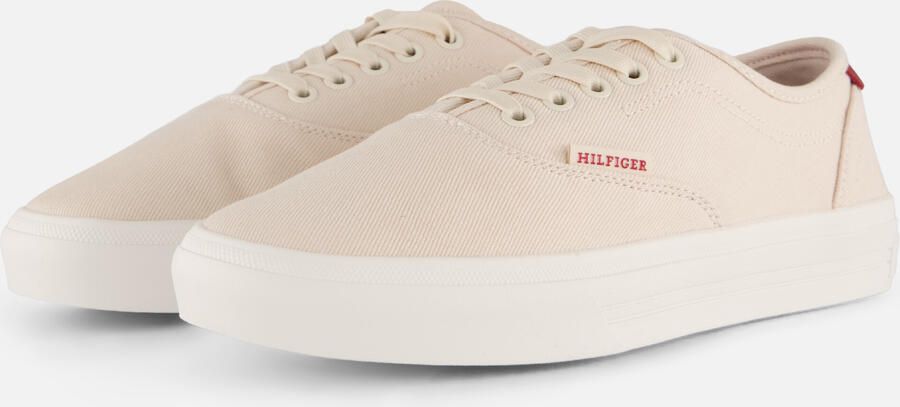 Tommy Hilfiger Vulc Cup CVS Sneakers beige Textiel