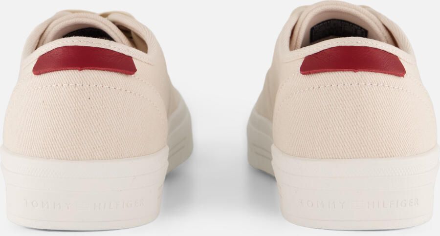 Tommy Hilfiger Vulc Cup CVS Sneakers beige Textiel - Foto 4