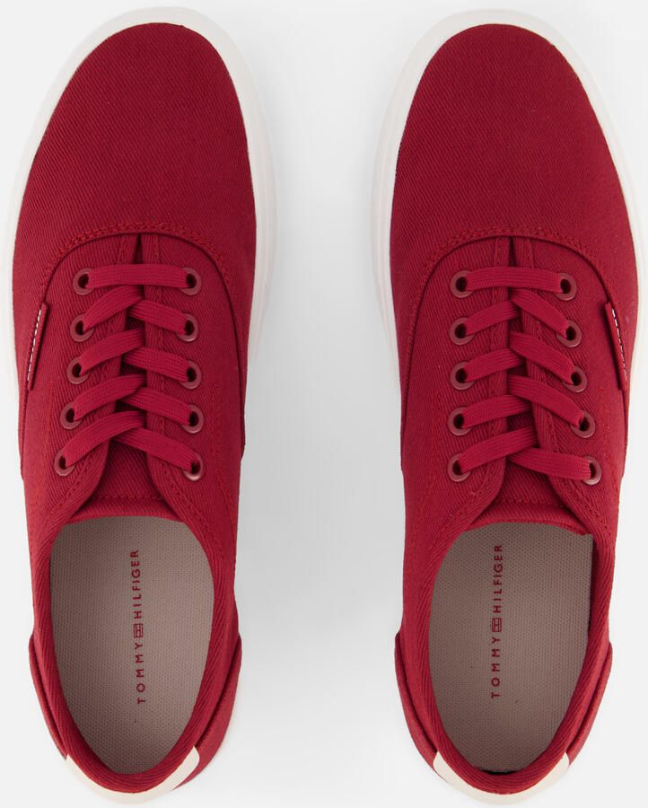 Tommy Hilfiger Vulc Cup CVS Sneakers rood Textiel - Foto 3