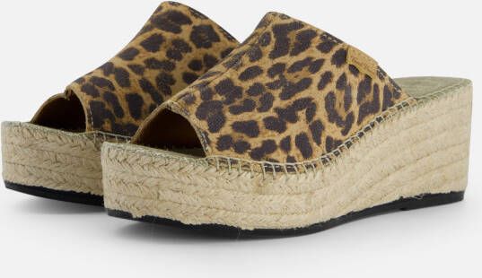 Toni Pons Ivori Leopard Espadrilles bruin Leer