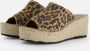 Toni Pons Ivori Leopard Espadrilles bruin Leer Dames - Thumbnail 2