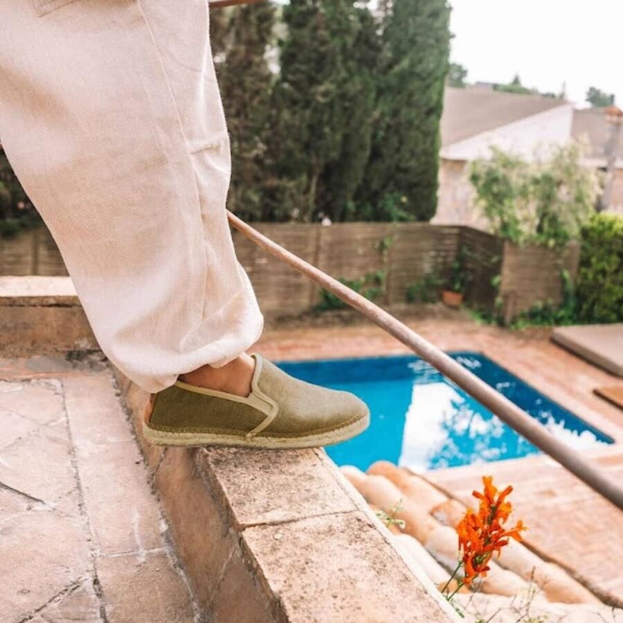 Toni Pons Dallas Heren Espadrilles Caqui Groen Canvas DALLAScaqui