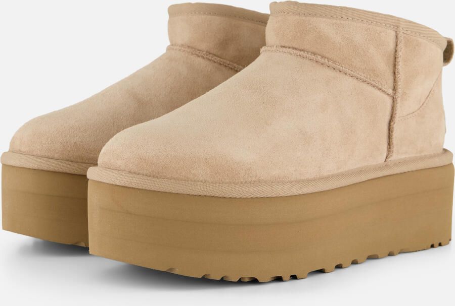 UGG CLASSIC ULTRA MINI PLATFORM W Volwassenen Gevoerde laarzen Snowboots Dames laarzen Wit beige - Foto 2