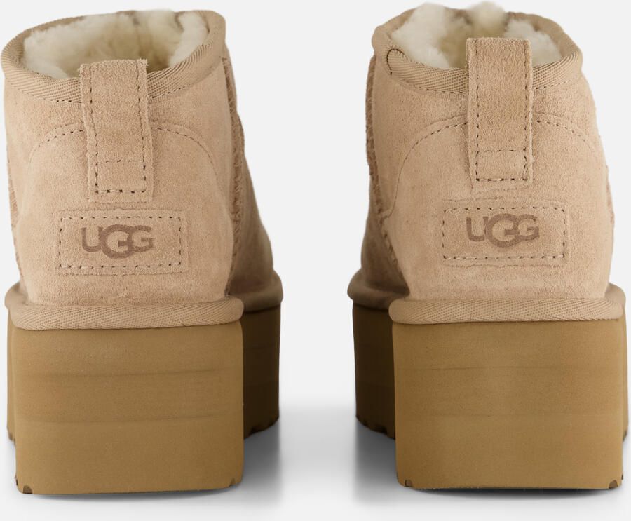 UGG CLASSIC ULTRA MINI PLATFORM W Volwassenen Gevoerde laarzen Snowboots Dames laarzen Wit beige - Foto 3