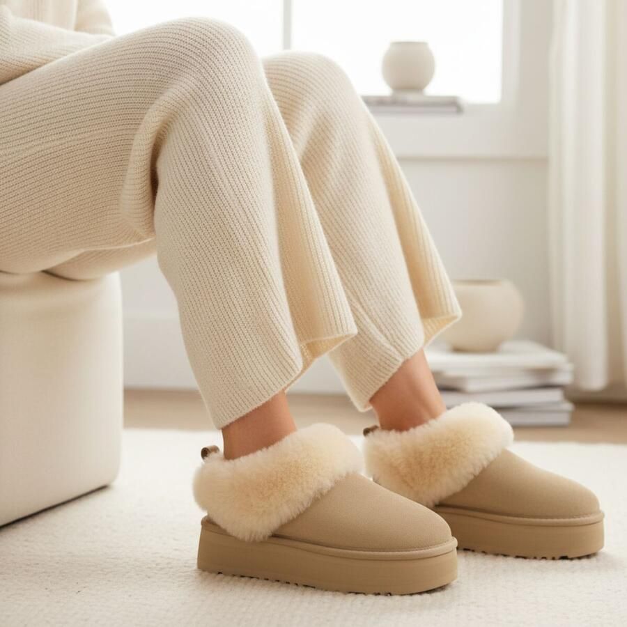 UGG Instappers Dames W Tazzelle Suède Beige