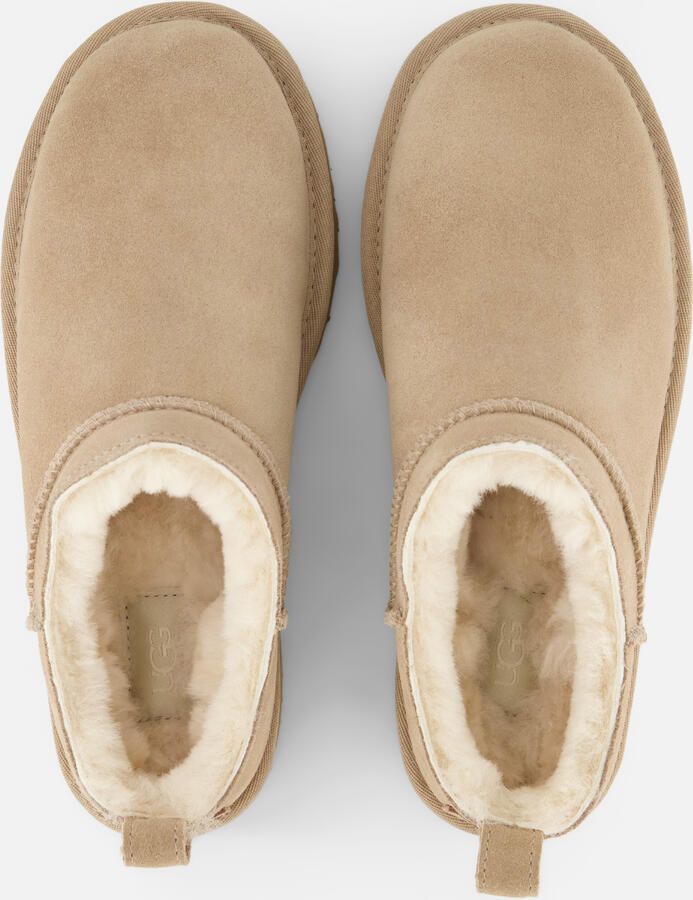 UGG Instappers Dames W Classic Micro Suède Beige - Foto 3