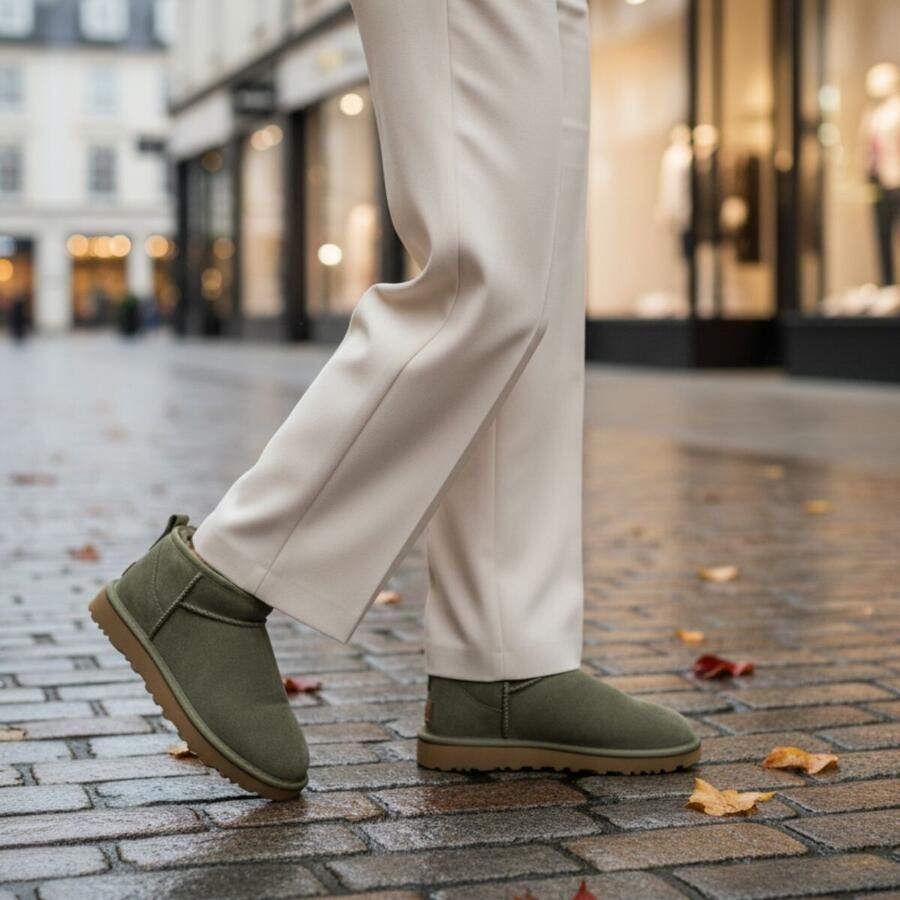 UGG Vachtlaarzen Dames W Classic Ultra Mini Groen