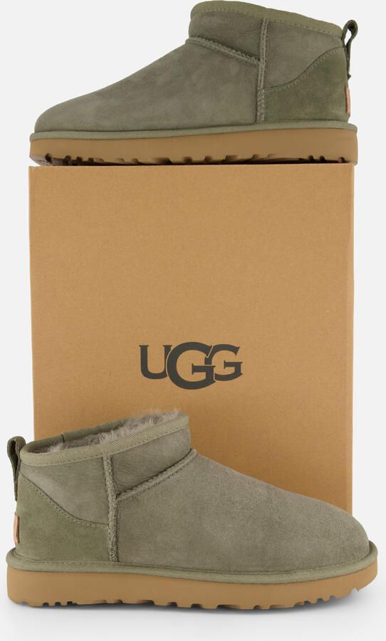 UGG Vachtlaarzen Dames W Classic Ultra Mini Groen - Foto 4