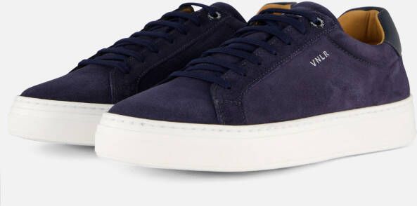 Van Lier Barossa Sneakers blauw Suede