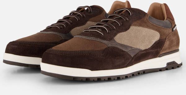 Van Lier Sneakers bruin Suede
