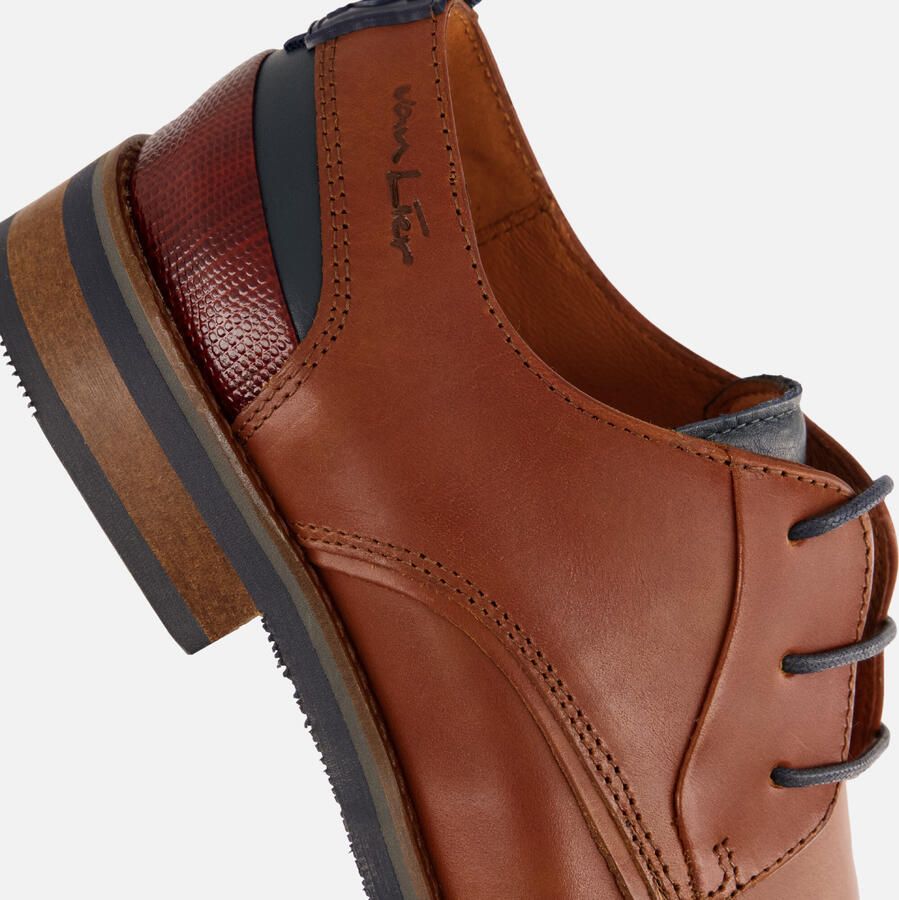 Van Lier Amalfi Veterschoenen cognac Leer - Foto 2
