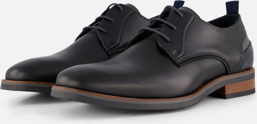 VANLIER Cognac Gladleren Amalfi Veterschoen Heren