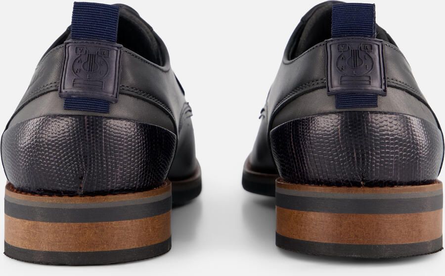 VANLIER Cognac Gladleren Amalfi Veterschoen Heren - Foto 3