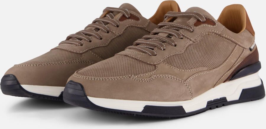Van Lier Romeo Sneakers taupe Leer