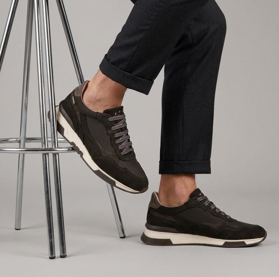 Van Lier Sneakers grijs Nubuck