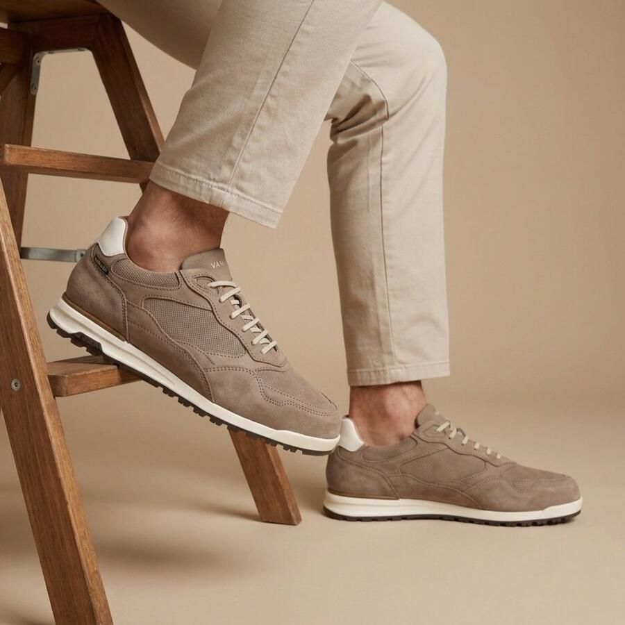Van Lier Sneakers taupe Nubuck