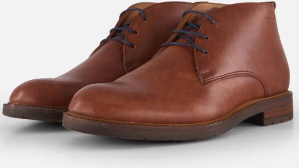 Van Lier Veterschoenen cognac Leer