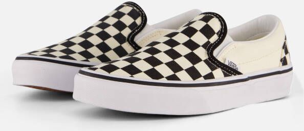 Vans Checkerboard Instappers zwart Canvas