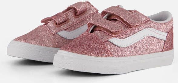 Vans Old Skool V Glitter Sneakers roze