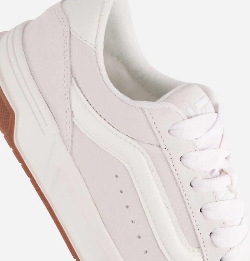 Vans Hylane Marshmallow Beige Leer Sneakers Elegant Strakke Streetwear voor Unisex Volwassenen - Foto 2