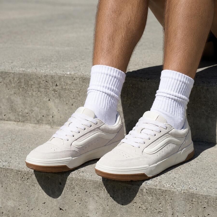 Vans Hylane Marshmallow Beige Leer Sneakers Elegant Strakke Streetwear voor Unisex Volwassenen - Foto 2