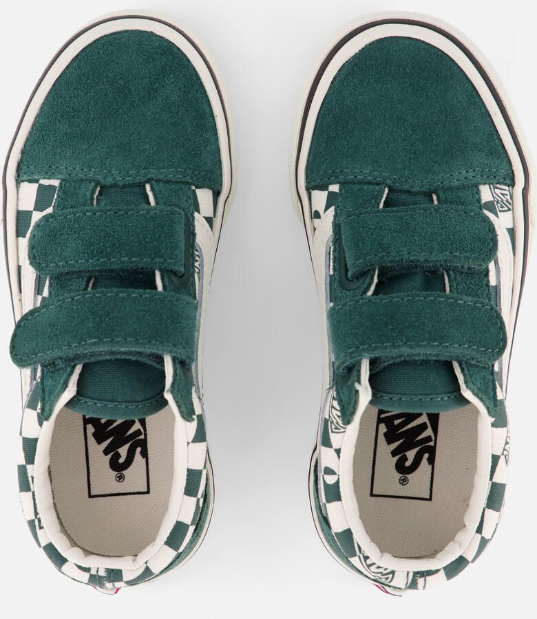 Vans Old Skool Geo Check Sneakers groen - Foto 4