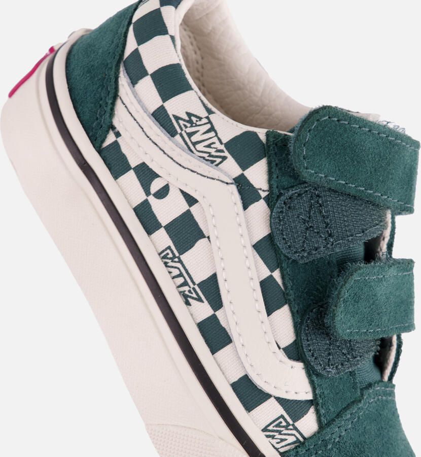 Vans Old Skool Geo Check Sneakers groen - Foto 3