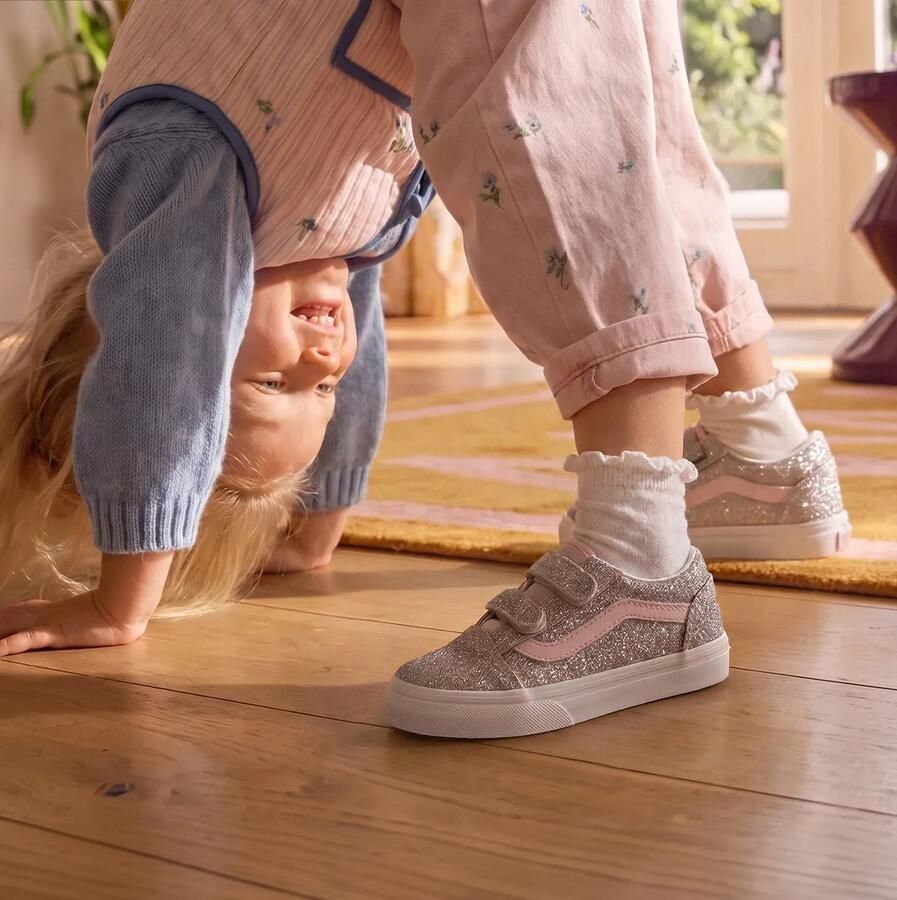 Vans Old Skool Glitter Sneakers zilver Canvas - Foto 2