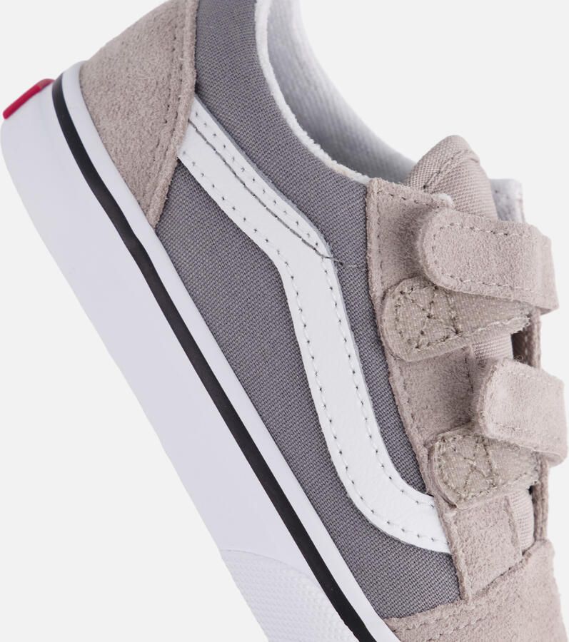 Vans Old Skool V 2-tone Sneakers grijs Textiel - Foto 3