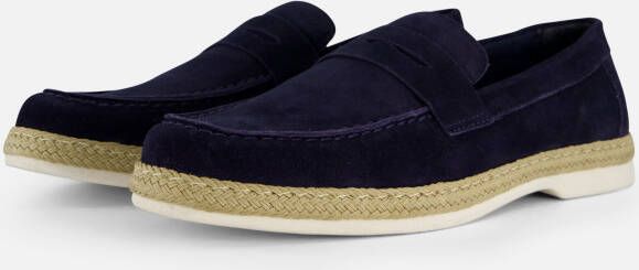 Vertice Instappers blauw Suede