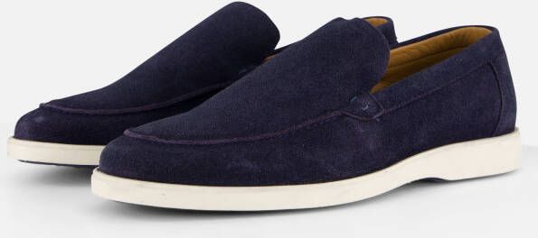 Vertice Instappers blauw Suede