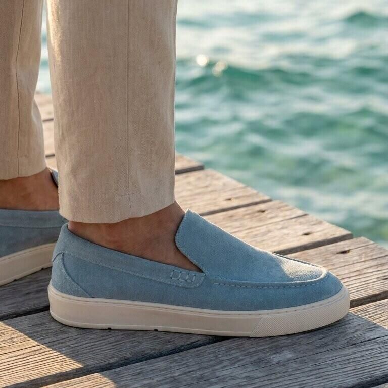 Vertice Loafer blauw Suéde - Foto 3