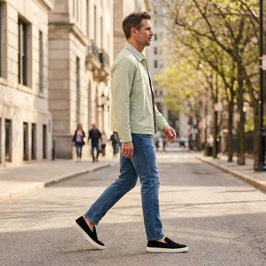 Vertice Loafer zwart Suede