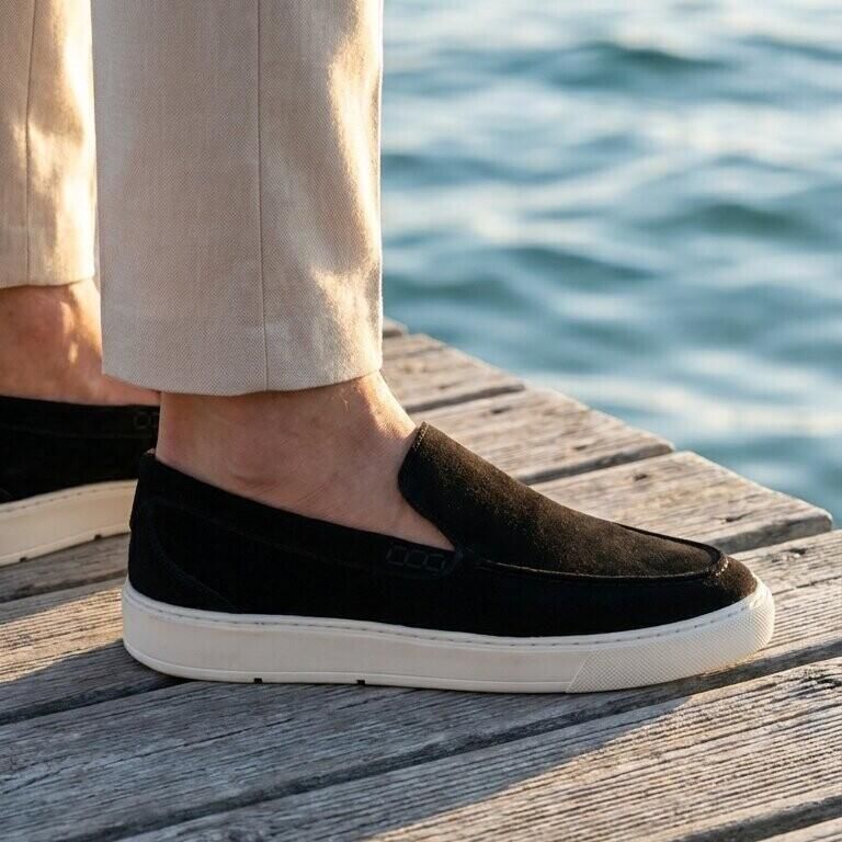 Vertice Loafer zwart Suede - Foto 3