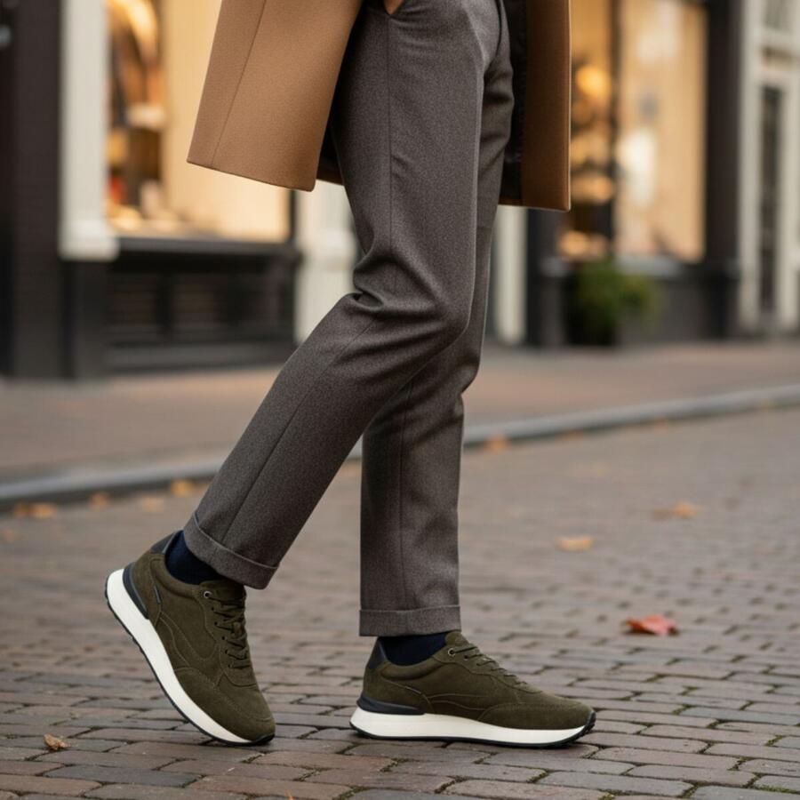 Vertice Sneakers groen Suede - Foto 2