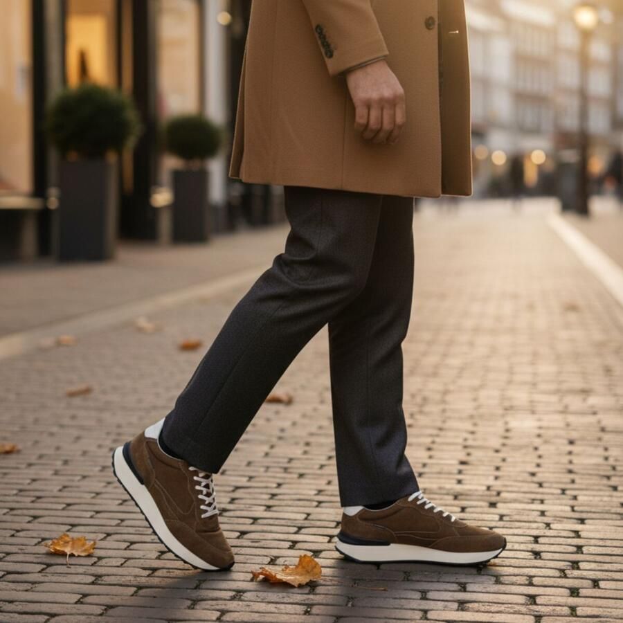 Vertice Sneakers taupe Suede - Foto 2
