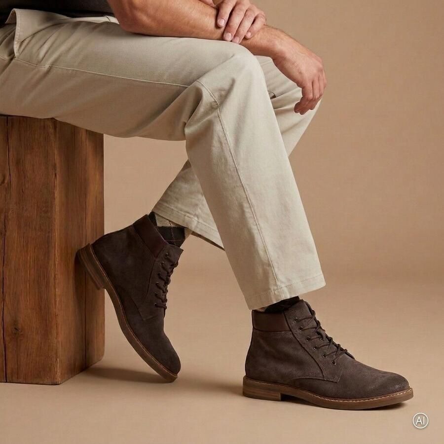 Vertice Veterboots lichtbruin Suède